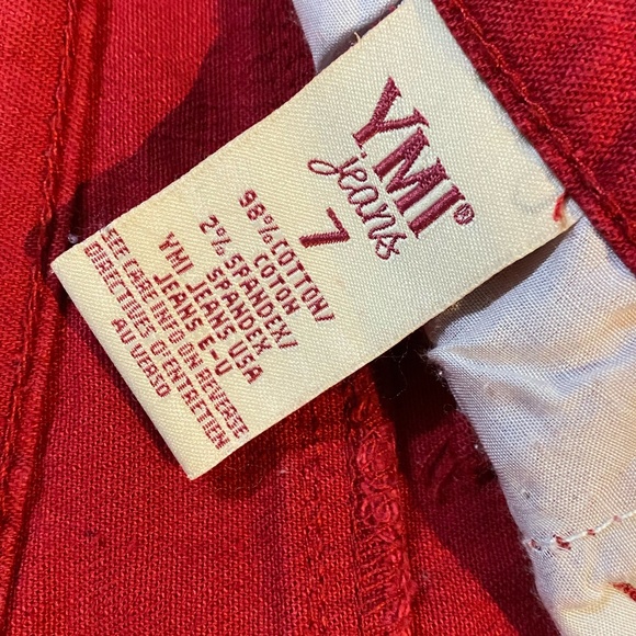 YMI Red Cuffed Shorts - Picture 6 of 9